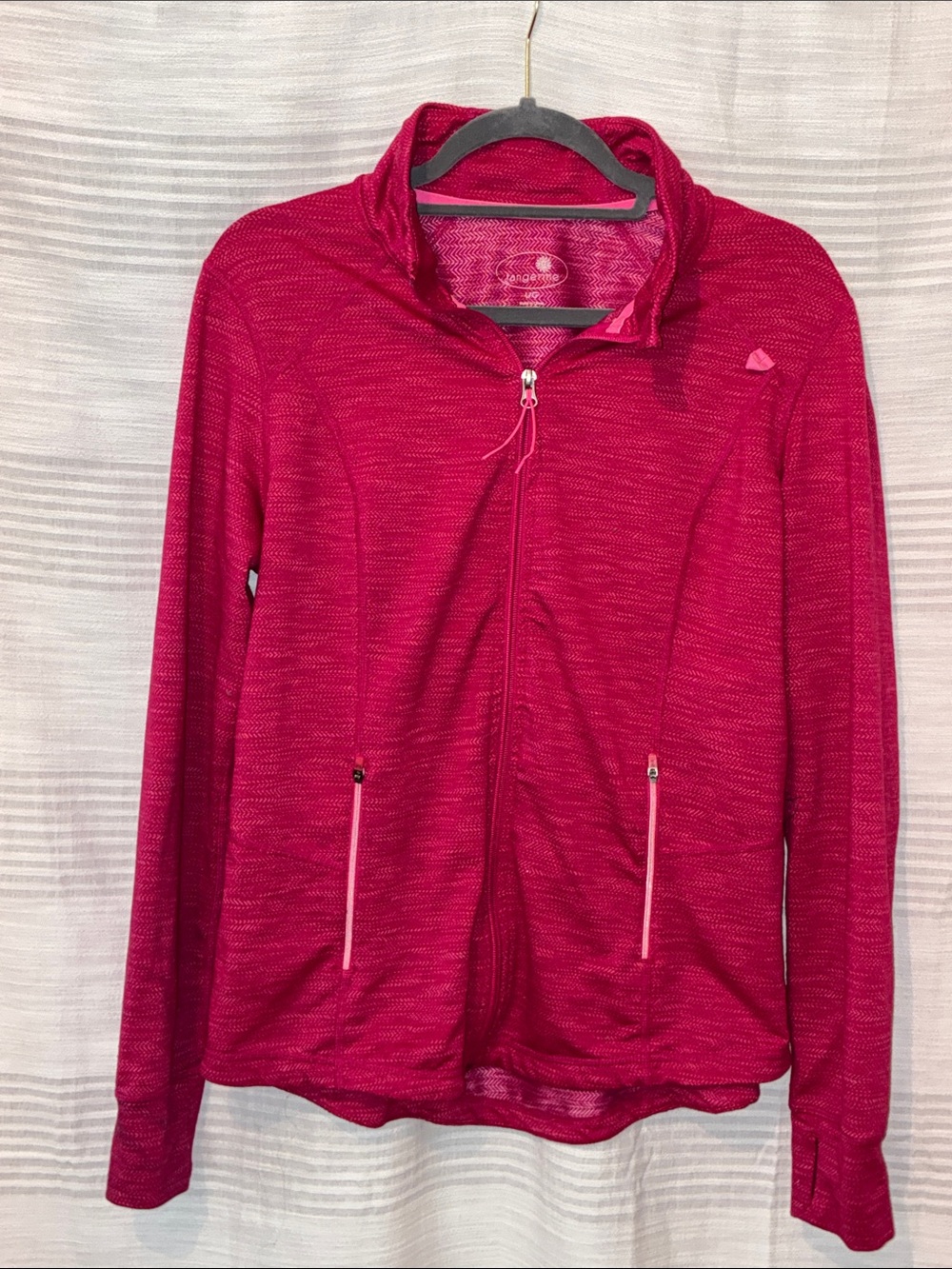 Tangerine, Women’s Large, Pink Zipper Jacket
